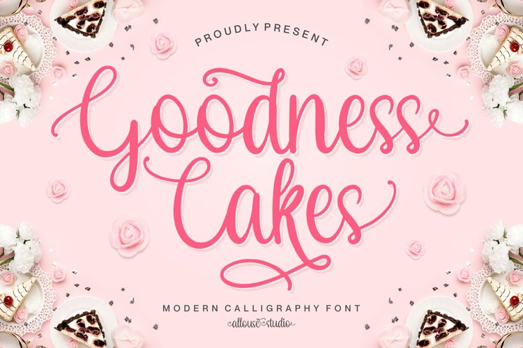 Goodness Cakes Calligraphy Font