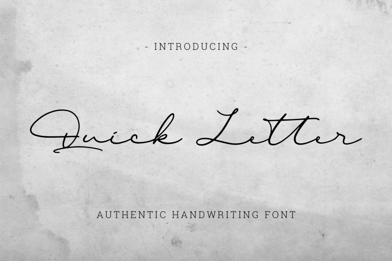 Quick Letter Handwritten Font