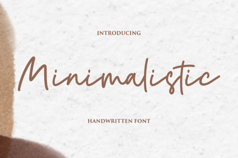 Minimalistic Handwritten Font