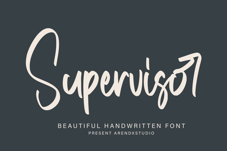 Supervisor Script Font