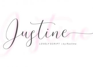 Justine Calligraphy Font