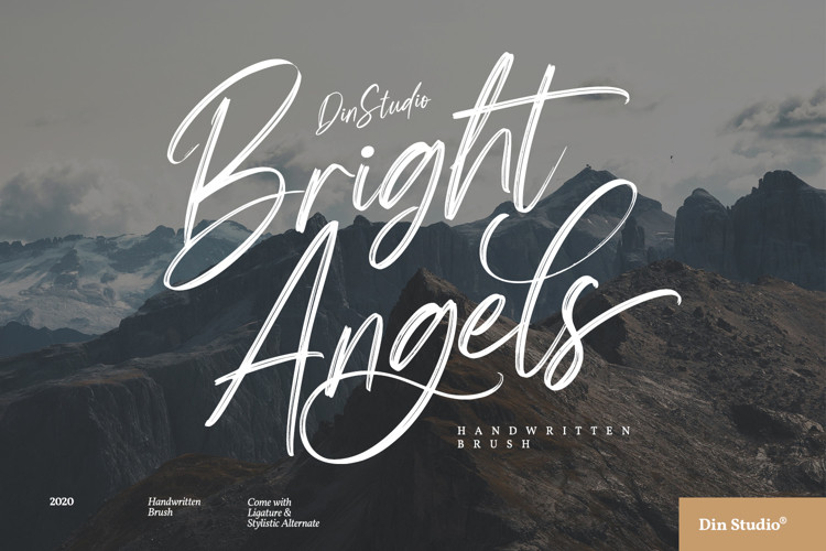 Bright Angels Brush Font