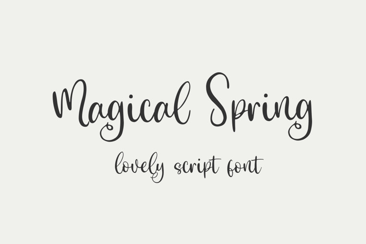 Magical Spring Calligraphy Font