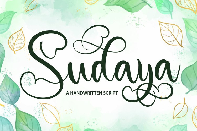 Sudaya Calligraphy Font