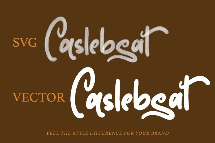 Caslebeat Brush Font