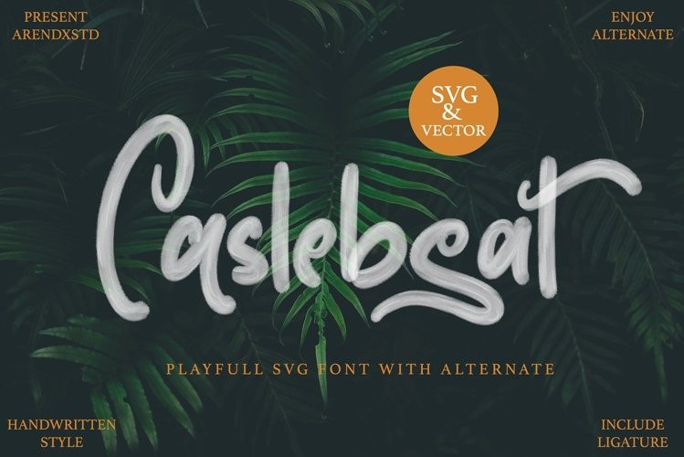 Caslebeat Brush Font