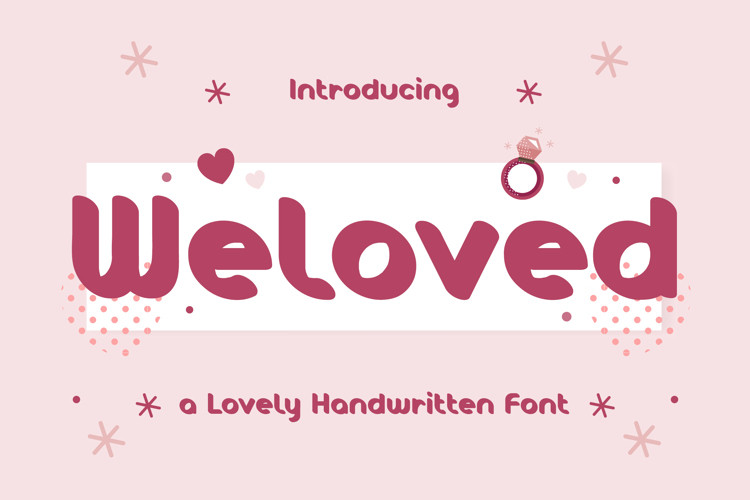 Weloved Display Font