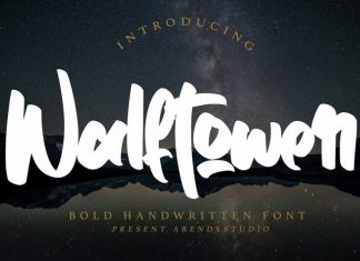 Walftower Brush Font