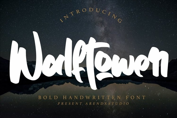 Walftower Brush Font