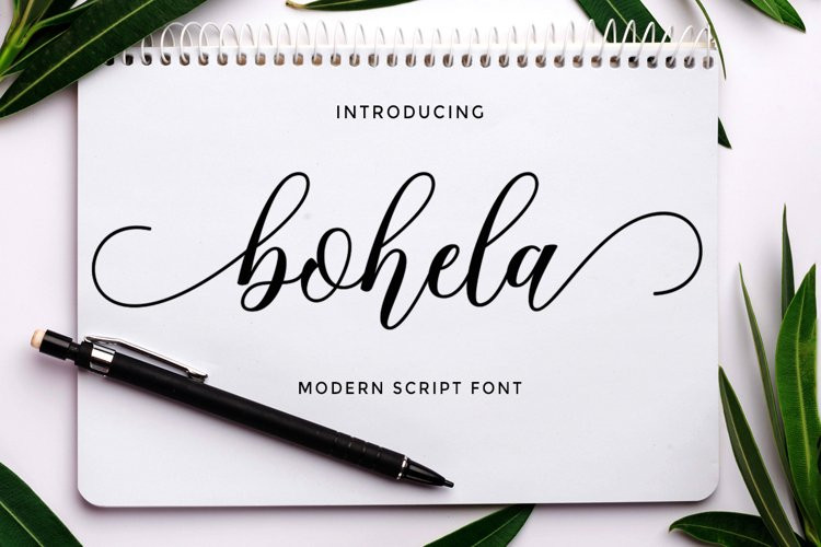 Bohela Calligraphy Font