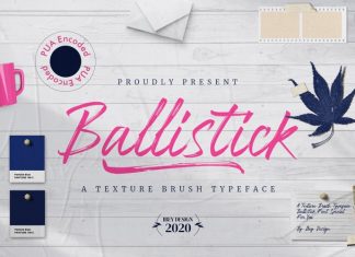 Ballistick Brush Font