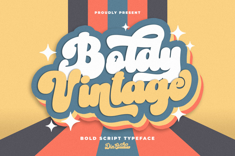 Boldy Vintage Script Font