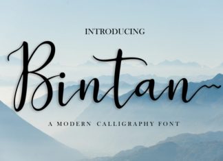 Bintan Calligraphy Font