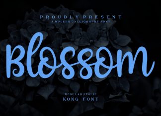 Blossom Script Font