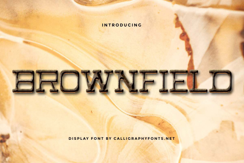 Brownfiled Display Font