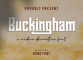 Buckingham Display Font