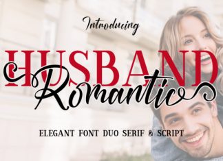 Husband Romantic Font Duo