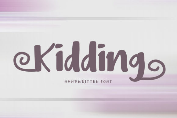 Kidding Display Font