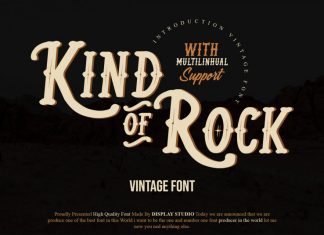 Kind Of Rock Display Font
