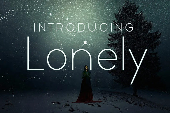 Lonely Sans Serif Font