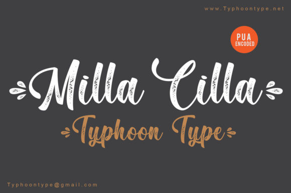 Milla Cilla Script Font