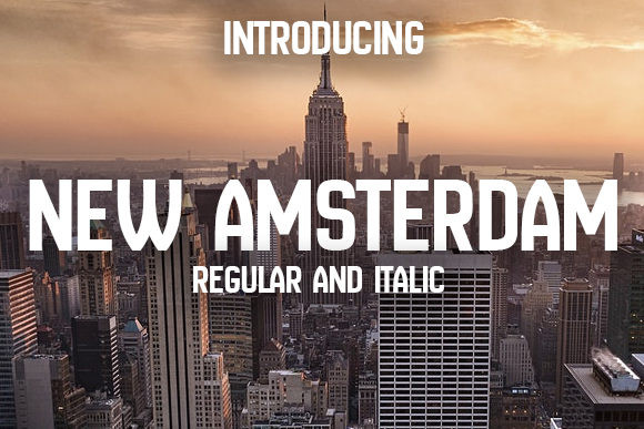 New Amsterdam Sans Serif Font