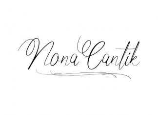 Nona Cantik Calligraphy Font