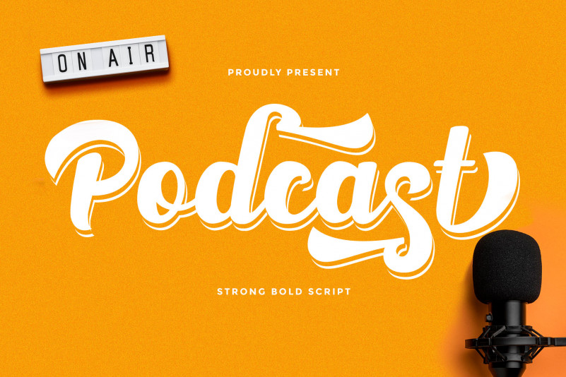 Podcast Script Font