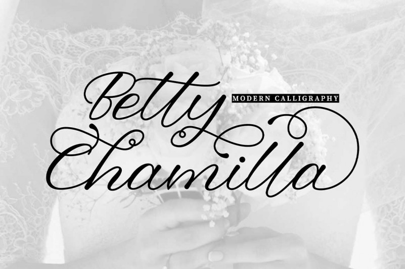 Betty Chamilla Calligraphy Font