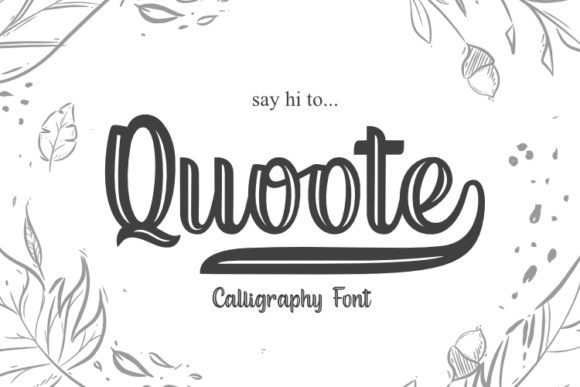 Quoote Script Font