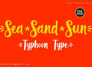 Sea Sand Sun Script Font