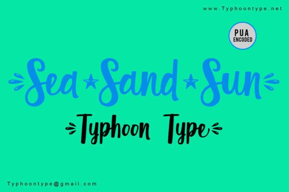 Sea Sand Sun Script Font