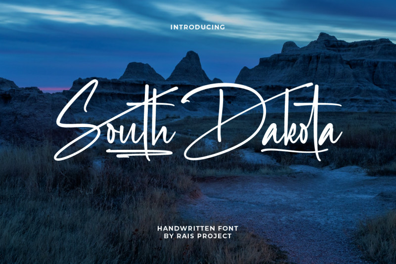 South Dakota Handwritten Font