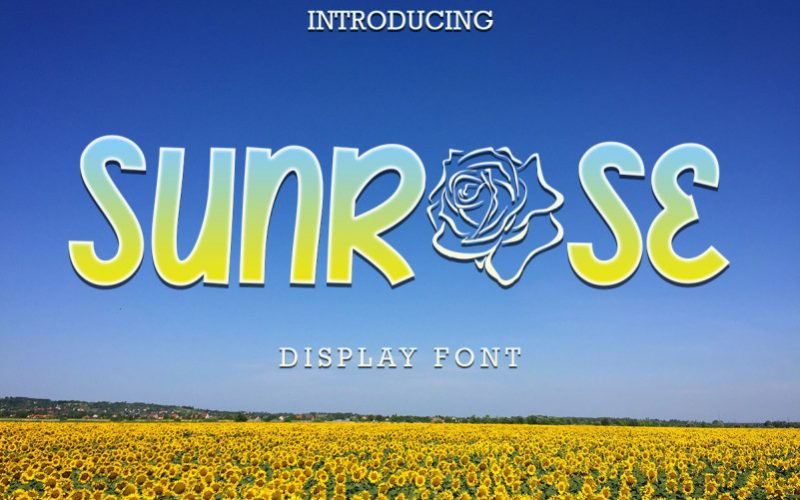 Sunrose Display Font