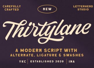 Thirtylane Script Font