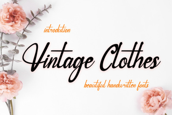 Vintage Clothes Script Font