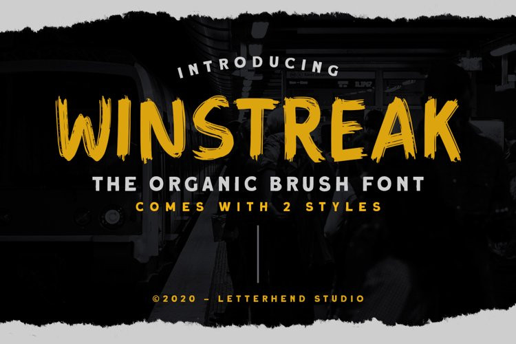 Winstreak Brush Font