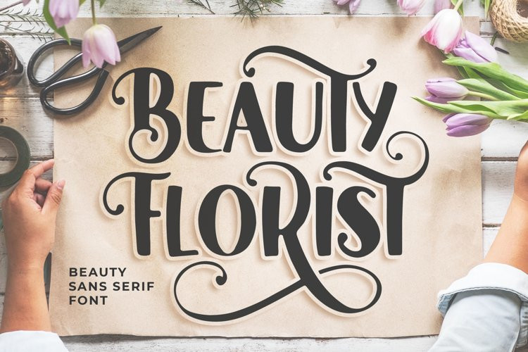 Beauty Florist Display Font