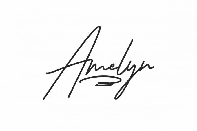 Amelyn Handwritten Font