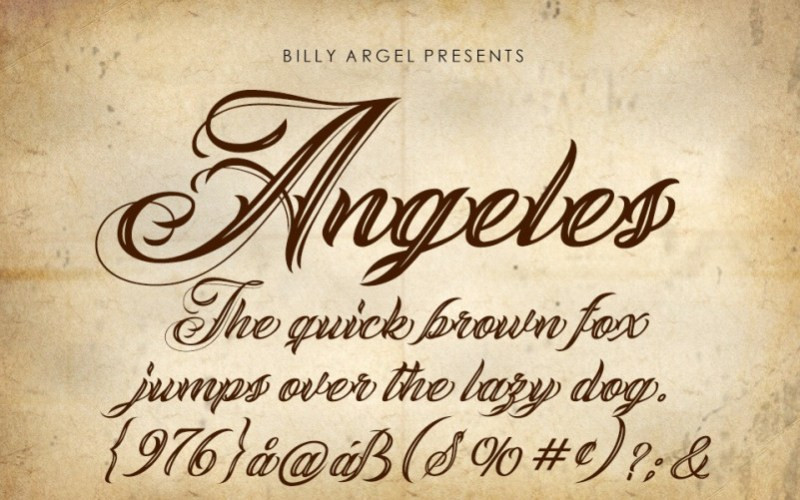 ANGELES Script Font