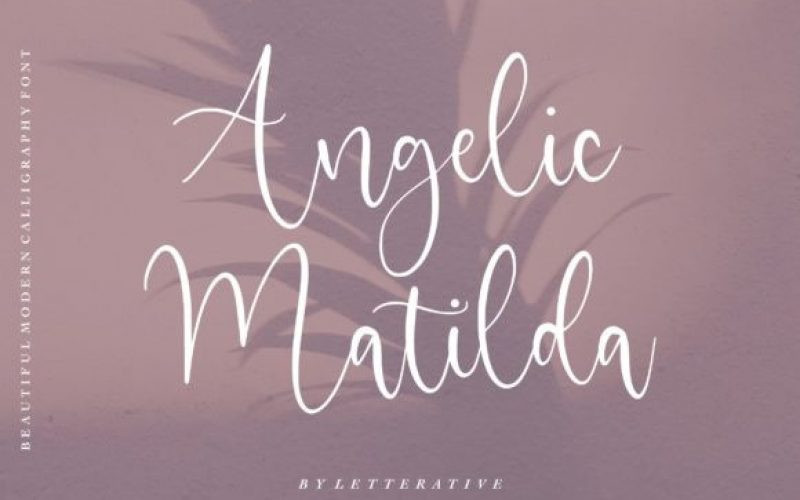 Angelic Matilda Calligraphy Font