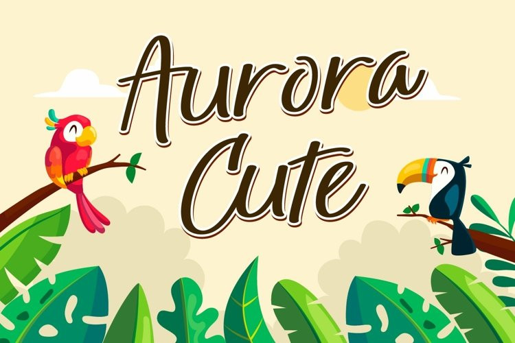 Aurora Cute Script Font