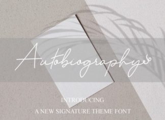 Autobiography Handwritten Font