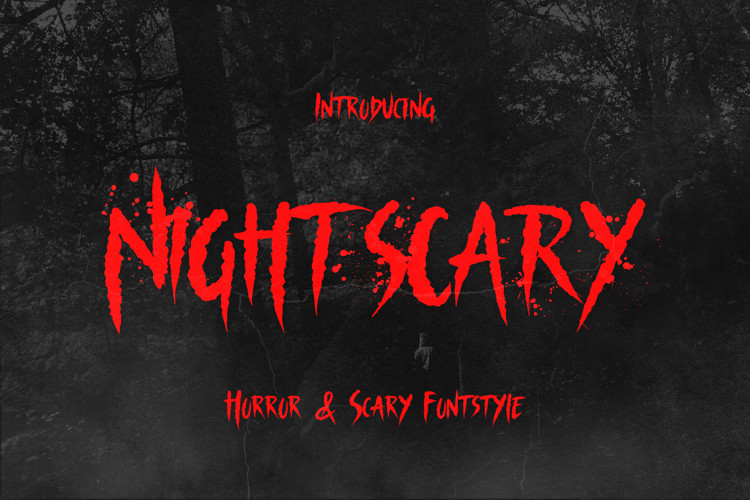 Nightscary Display Font