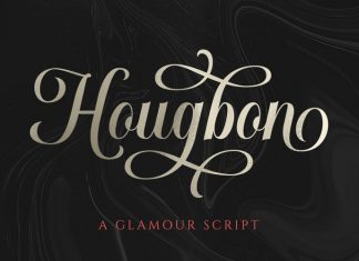 Hougbon Calligraphy Font