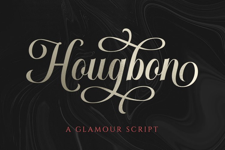 Hougbon Calligraphy Font