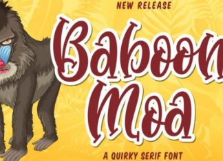 Baboon Moa Display Font
