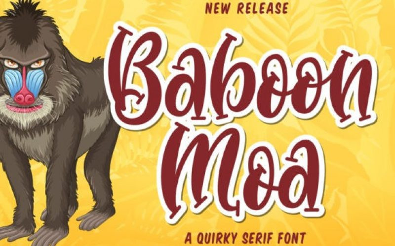 Baboon Moa Display Font