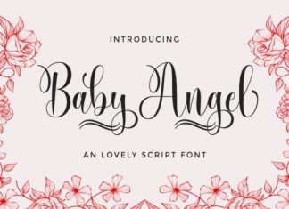 Baby Angel Calligraphy Font