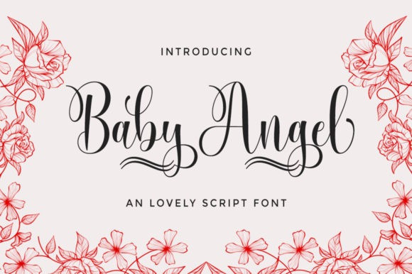 Baby Angel Calligraphy Font